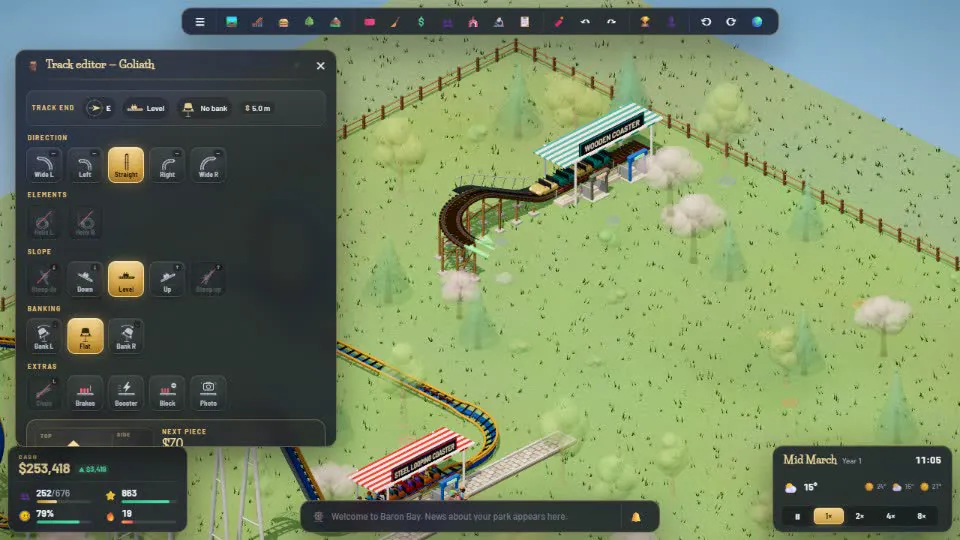 The coaster editor