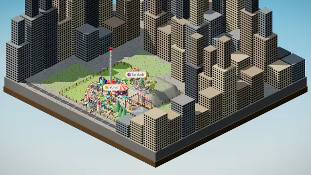 Tiny City Lot: Tiny land, pricey parcels (4× the usual price) and tycoon-strict guests. Tall rides and clever stacking are the only way.