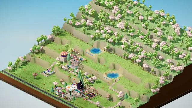 Terrace Gardens: Every terrace is a narrow shelf: link them with the stairs, and spread your rides over the levels.