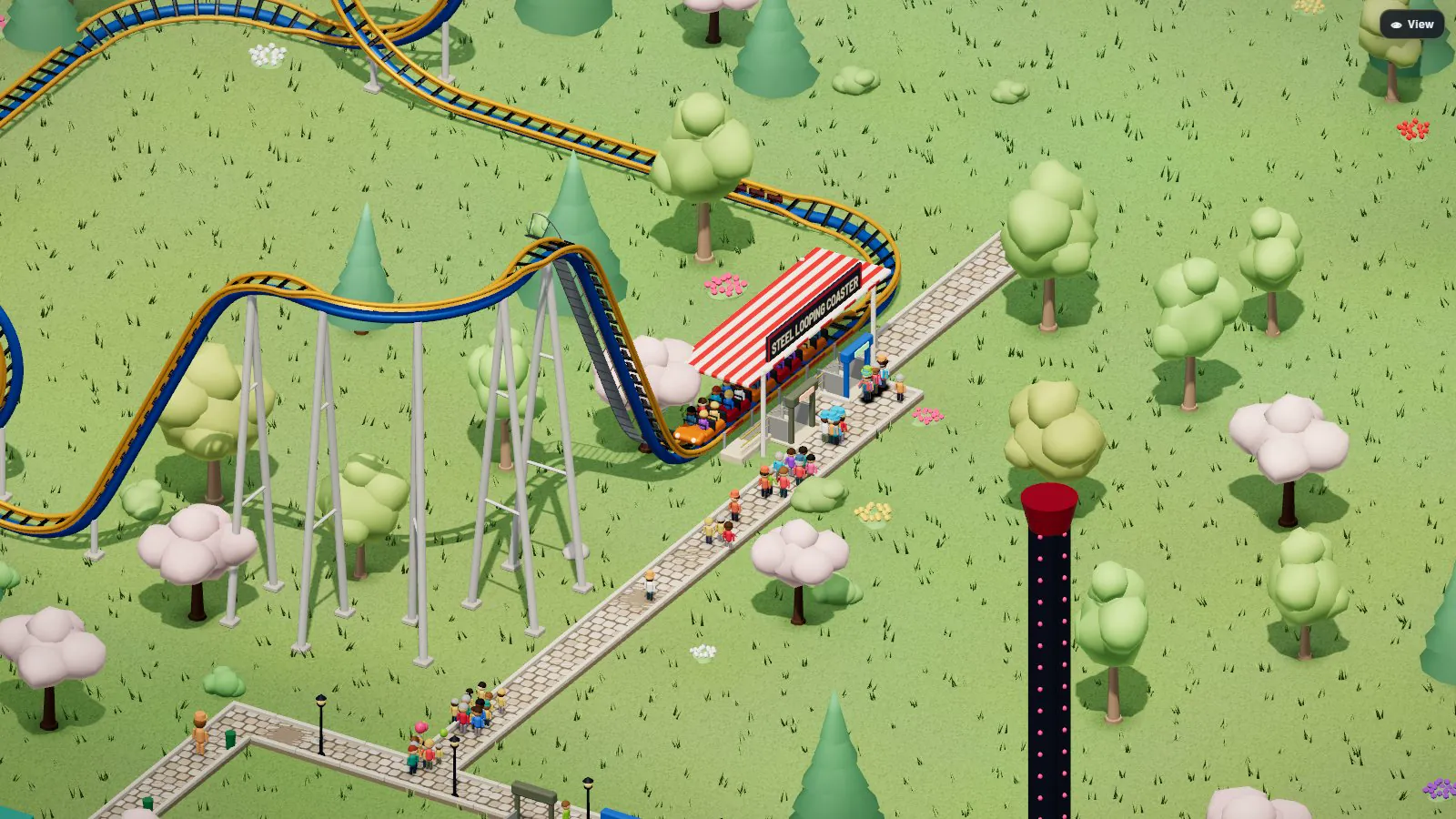 A coaster in the park