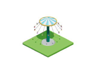 Swing Ride: thrill in Park Baron