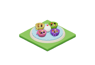 Spinning Teacups: gentle in Park Baron