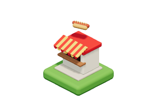 Hot Dog Stand: food in Park Baron