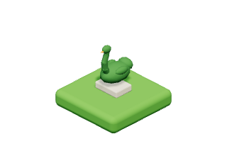 Topiary Swan: A swan clipped from box hedge.